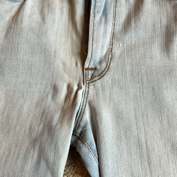 Frame Le crop mini raw hem division light wash denim Jean size 30 - Picture 7 of 9
